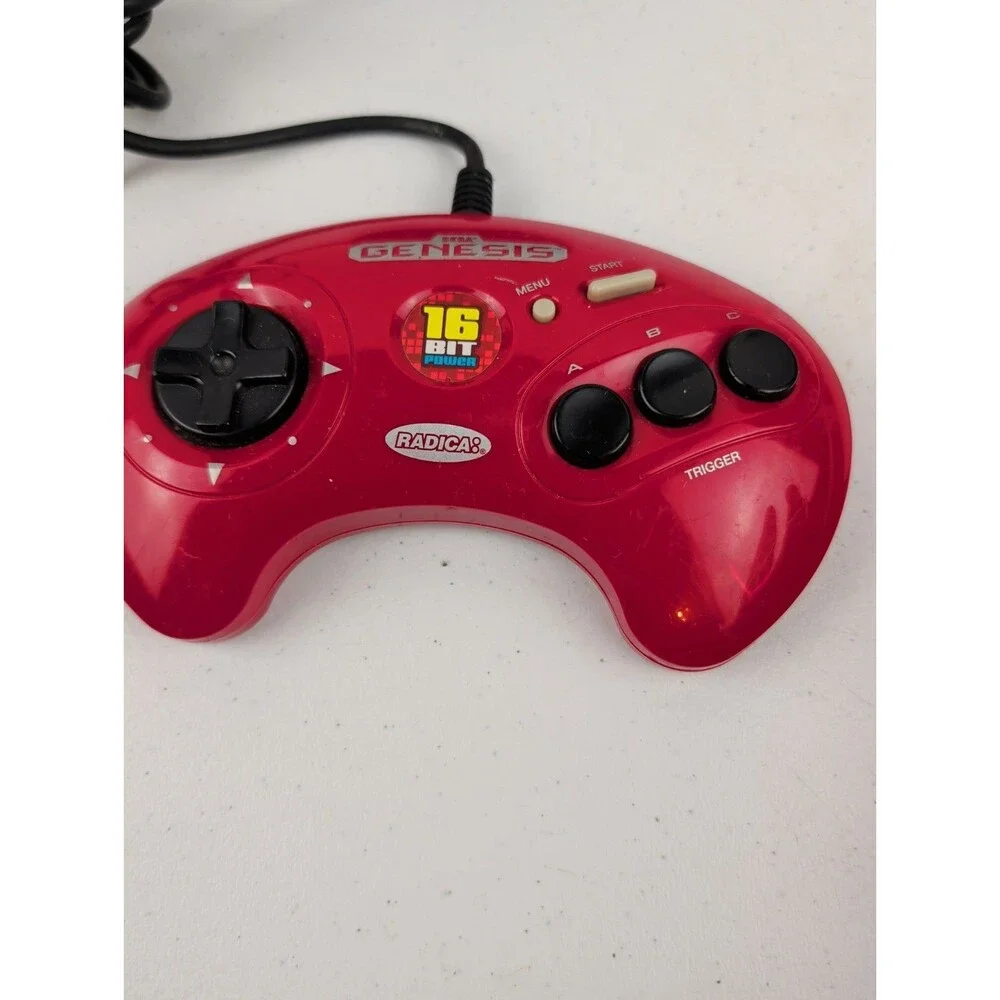 Radica Sega Genesis 16 BIT Power - Plug & Play 6-in-1 Game System Red 2004 Works